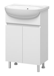 Напольная тумба под раковину Misty Элегия 55см белый